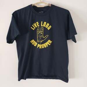 Star Trek Spock  Live Long And Prosper  🖖T-Shirt Large